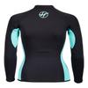 Hyperflex 1.5mm VYRL Women's Long Sleeve Top - Black/Teal view 2