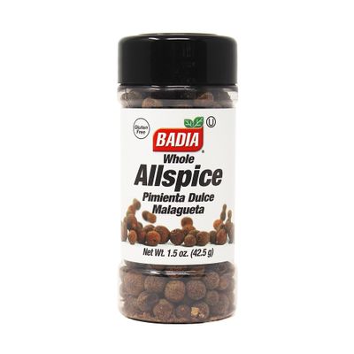 Badia Allspice Whole 1.5 oz Warm & Fragrant Spice with Notes of Cinnamon, Nutmeg & Cloves