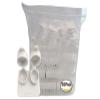Contact Lenses Cases Flat Ribbed Extra Deep Well - White, 100 Pack view 1