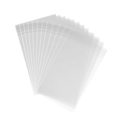 200ct Adhesive Treat Bags Clear - 1.4 mils Thick Self Sealing OPP Plastic Bags/Clear Flat Resealable Cello (5" x 7")