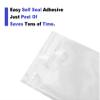 200ct Adhesive Treat Bags Clear - 1.4 mils Thick Self Sealing OPP Plastic Bags/Clear Flat Resealable Cello (5" x 7") view 4