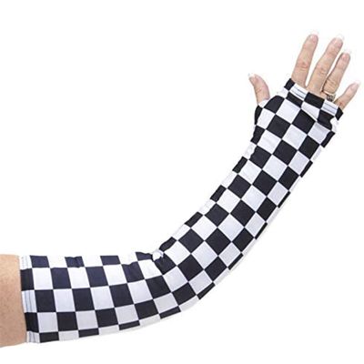 CastCoverz! Designer Arm Cast Cover - Checkerboard - Small Long: 18" Length X 9" Circumference - Removable and Washable - Made in USA