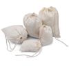 BigLotBags Premium Pack of 100 (12 x 16 Inches) Cotton Muslin Bags 100% Organic Cotton Single Drawstring Premium Quality Eco Friendly Natural Reusable Bags view 1