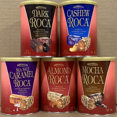 KC Commerce Almond Roca 10 Ounce Canister Variety Pack (KC Commerce Variety Pack of 5)