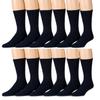 Yacht & Smith 48 Pairs Of Wholesale Bulk Cotton Diabetic Crew And Ankle Socks, Loose Fit Top Non-Binding Medical Socks view 2