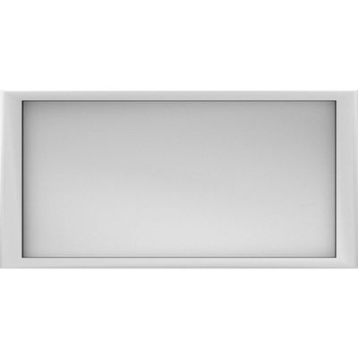 Ekena Millwork ROSC100X050REDUF 10" W x 5" H x 7/8" P Large Jumbo Reading Square Rosette, White