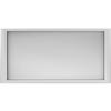 Ekena Millwork ROSC100X050REDUF 10" W x 5" H x 7/8" P Large Jumbo Reading Square Rosette, White view 1