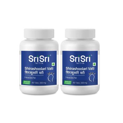 Sri Sri Tattva Shirashoolari Vati, 300mg (Pack of 2)