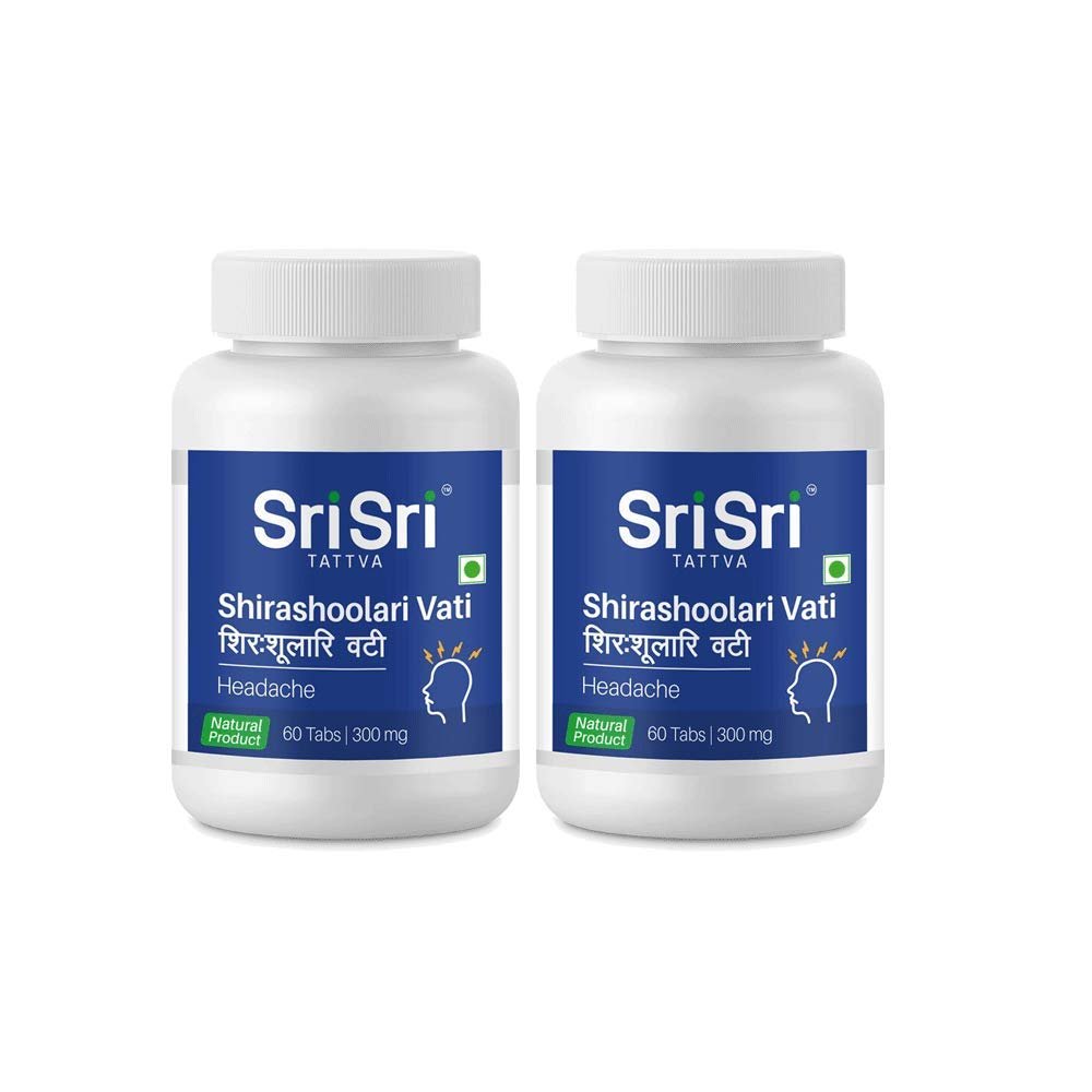 Sri Sri Tattva Shirashoolari Vati, 300mg (Pack of 2)