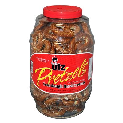 Utz Sourdough Hard Pretzels 4 lb. jar. A1