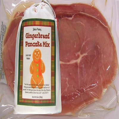 Country Ham and Pancakes (Gingerbread Pancakes)