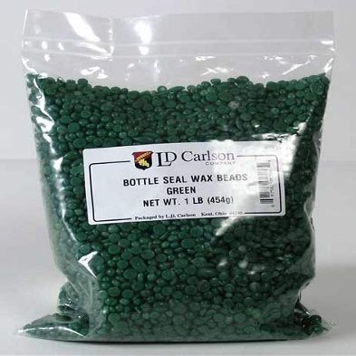 Green Bottle Seal Wax Beads 1 lb