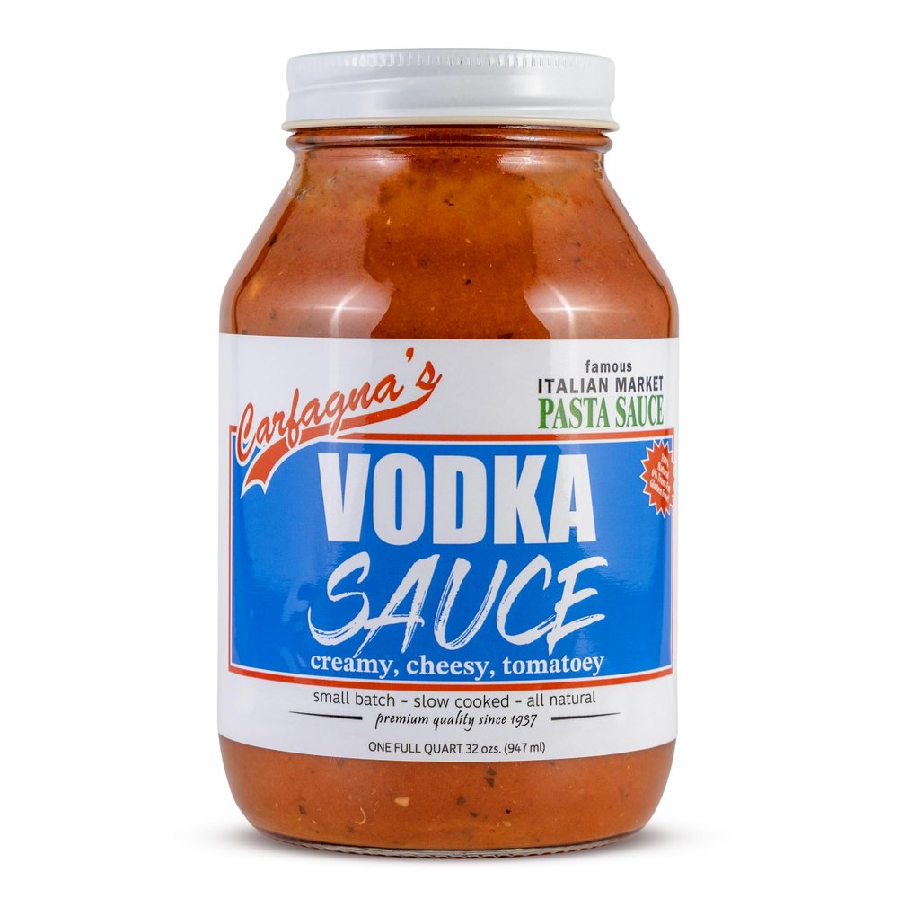 Carfagna's Pasta Sauce, Established 1937, Family Recipe, Made in Small Batches (32 Ounce, Vodka)