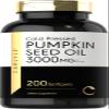 Carlyle Pumpkin Seed Oil Capsules | 3000mg | 200 Softgels | Essential Fatty Acids | Cold Pressed Dietary Supplement | Non-GMO and Gluten Free Formula view 1