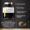 Carlyle Pumpkin Seed Oil Capsules | 3000mg | 200 Softgels | Essential Fatty Acids | Cold Pressed Dietary Supplement | Non-GMO and Gluten Free Formula view 3