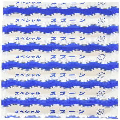 Nagao 6401215 Disposable Ice Spoons, 4.9 inches (125 mm), Pack of 300, Wooden