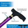 RMS Walking Cane - Adjustable Walking Stick - Lightweight Aluminum Offset Cane with Ergonomic Handle and Wrist Strap - Ideal Daily Living Aid for Limited Mobility (Lavender) view 4