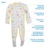 Eczema Baby Pajamas Sleeper Suit - Itch Relief for Moderate to Severe Atopic Dermatitis - Soothing Sleepsuit for Wet Wrapping Treatments White view 4