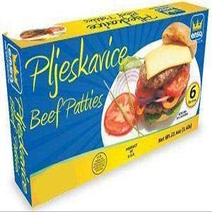 Beef Patties Pljeskavice (Emsa) 1.5 lb Box