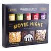 Urban Accents Movie Night Popcorn Gift Set  Includes 3 Gourmet Popcorn Kernel Varieties & 5 Flavorful Seasonings  Perfect Snack Gift Box for Parties, Holidays, or Movie Lovers view 1