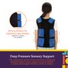 Special Supplies Sensory Compression Vest Deep Pressure Comfort (Blue, Meduim) view 4