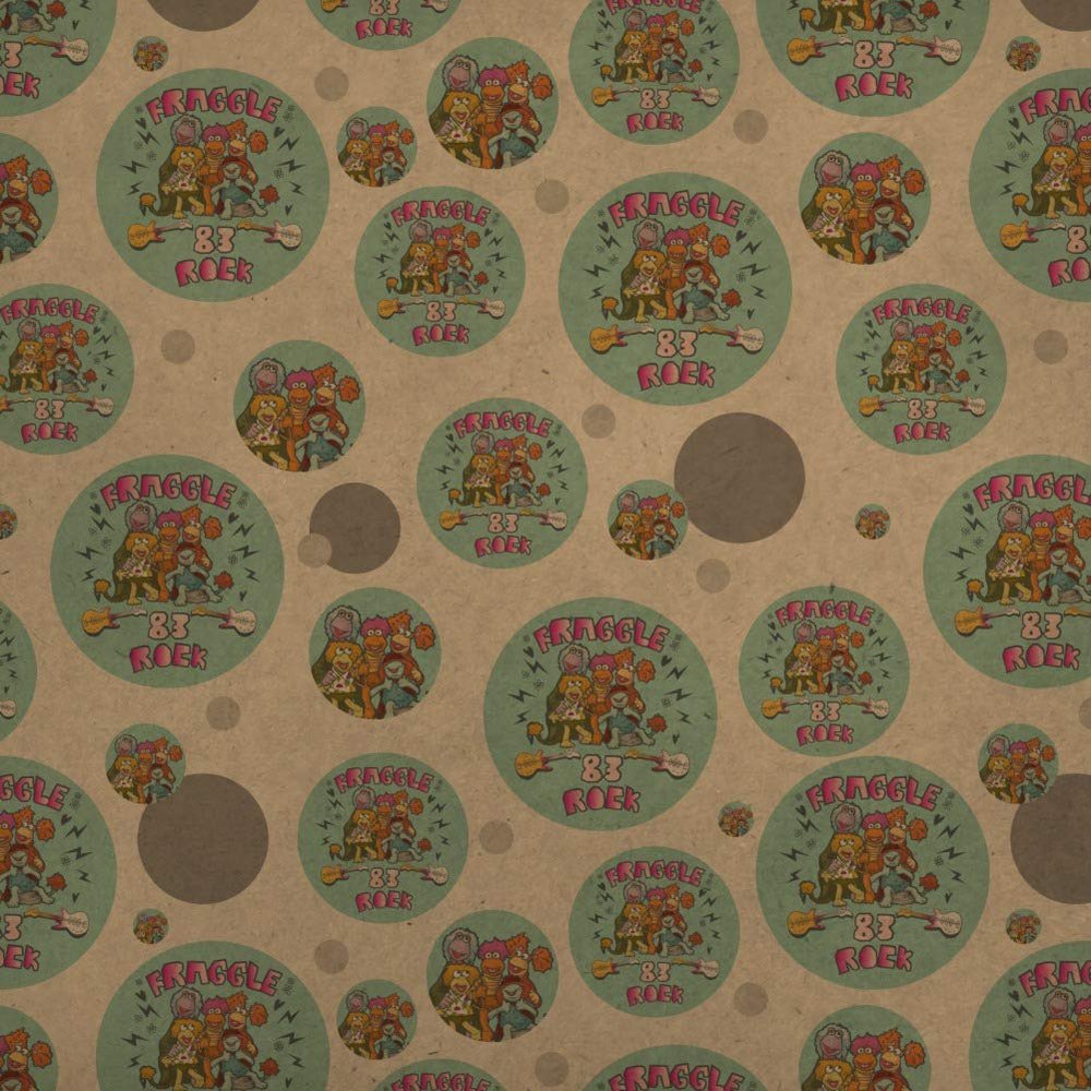 GRAPHICS & MORE Fraggle Rock Established 1983 Gobo Red Wembley Mokey Boober Premium Kraft Gift Wrap Wrapping Paper Roll