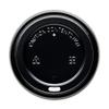 [1000 COUNT] HAKOWARE 90mm Diameter Premium Black Plastic Lids for Standard Size Hot Paper Cups 10-24oz Hot Cups view 1