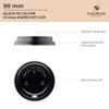 [1000 COUNT] HAKOWARE 90mm Diameter Premium Black Plastic Lids for Standard Size Hot Paper Cups 10-24oz Hot Cups view 2
