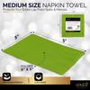 100 Pack Kiwi Green Beverage Napkins, Big Party Pack, 2 Ply, Ideal for Wedding, Party, Birthday, Dinner, Lunch, Cocktails. (5 x 5) by Amcrate view 3
