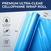 Better crafts Blue Cellophane Wrap 24'' x 100' Roll - Colored Cellophane Sheets for Craft Baskets, Gift Wrapping Supplies, Plastic Wrap for Gift Baskets view 2