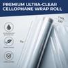 Better crafts Clear White Cellophane Wrap 24'' x 100' Roll - Colored Cellophane Sheets for Craft Baskets, Gift Wrapping Supplies, Plastic Wrap for Gift Baskets view 2