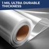 Better crafts Clear White Cellophane Wrap 24'' x 100' Roll - Colored Cellophane Sheets for Craft Baskets, Gift Wrapping Supplies, Plastic Wrap for Gift Baskets view 3
