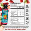Barlean's Omega Pals Omega 3 for Kids, Yummy Straw-Nana Flavored Children's Liquid Flax Seed Oil Supplement with 1,483 mg ALA, Non-GMO, Vegan Brain and Eye Health, 8 oz view 2