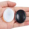 Loveliome Healing Crystal Thumb Worry Stone Set of 2, Palm Pocket Stones for Meditation, Stress Relief Gemstone Gift for Women,Black Obsidian and Opalite(Synthetic) view 1
