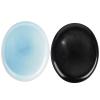 Loveliome Healing Crystal Thumb Worry Stone Set of 2, Palm Pocket Stones for Meditation, Stress Relief Gemstone Gift for Women,Black Obsidian and Opalite(Synthetic) view 2