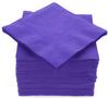 100 Pack Purple Beverage Napkins, Big Party Pack, 2 Ply, Ideal for Wedding, Party, Birthday, Dinner, Lunch, Cocktails. (5 x 5) by Amcrate view 1