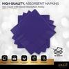 100 Pack Purple Beverage Napkins, Big Party Pack, 2 Ply, Ideal for Wedding, Party, Birthday, Dinner, Lunch, Cocktails. (5 x 5) by Amcrate view 4
