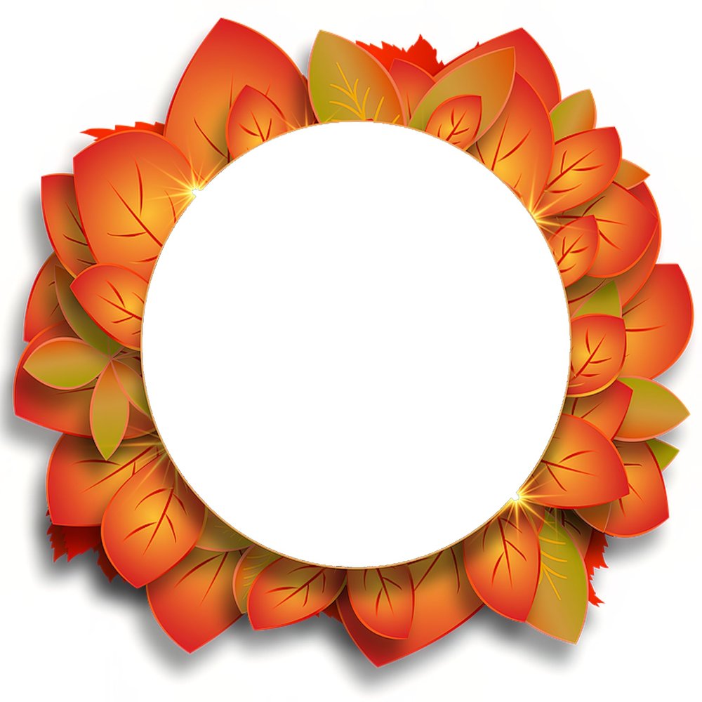 1/4 Sheet - Fall Oval Thanksgiving Leaves Birthday - D24189-2D Edible Cake/Cupcake Party Topper - D24189