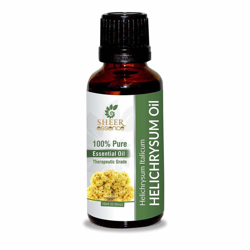 Helichrysum Oil 100% Pure Undiluted Natural Uncut Therapeutic Grade Steam Distilled Essential Oils for Skin, Hair and Aromatherapy 5000ML