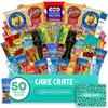 Men's Hearty Snack Box - Ultimate Man Care Package ( 50 piece Snack Pack ) Jerky, Nuts, Chips and Pretzels Variety Pack - The Care Crate Co. view 1