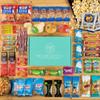 Men's Hearty Snack Box - Ultimate Man Care Package ( 50 piece Snack Pack ) Jerky, Nuts, Chips and Pretzels Variety Pack - The Care Crate Co. view 4