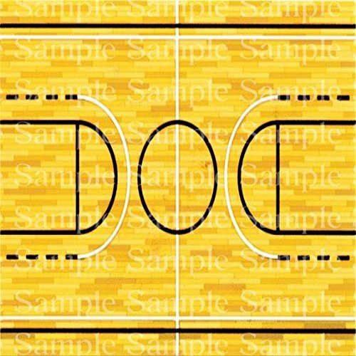 1/2 Sheet - Basketball Court Birthday - D24184-2D Edible Cake/Cupcake Party Topper - D24184