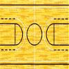 1/2 Sheet - Basketball Court Birthday - D24184-2D Edible Cake/Cupcake Party Topper - D24184 view 1