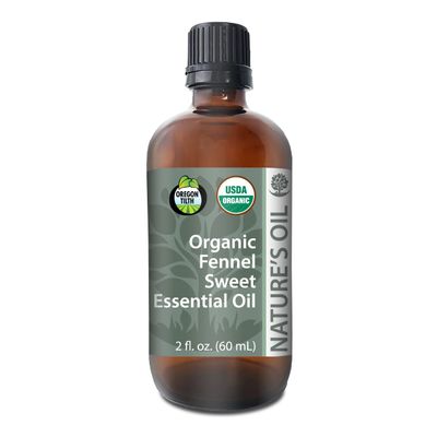 Best Fennel Sweet Essential Oil Pure Certified Organic Therapeutic Grade 60ml