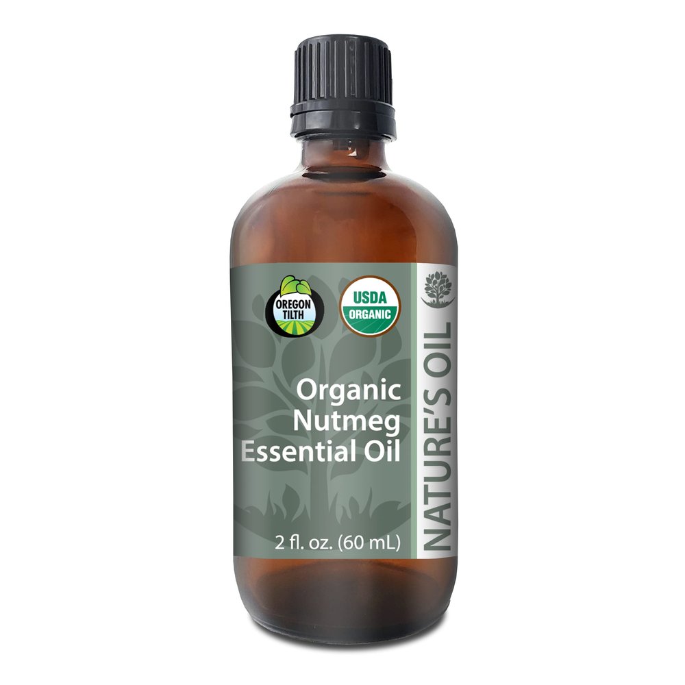 Best Nutmeg Essential Oil Pure Certified Organic Therapeutic Grade 60ml
