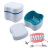 heaven2017 Denture Cup, False Teeth Denture Case Bath Box for Cleaning Storage and Retrieve - Random Color 1 Piece view 1