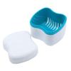 heaven2017 Denture Cup, False Teeth Denture Case Bath Box for Cleaning Storage and Retrieve - Random Color 1 Piece view 4