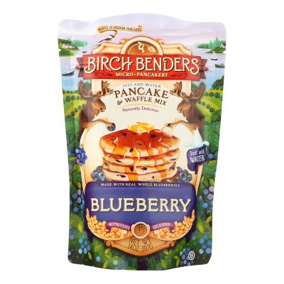 Birch Benders Pancake And Waffle Mix - Blueberry - Case Of 6-14 Oz.