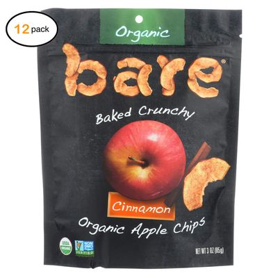 Bar Fruit Appl Chips - rganic - Crunchy - Simply Cinnamn - 3 z - cas f 12 - Bulk Buy