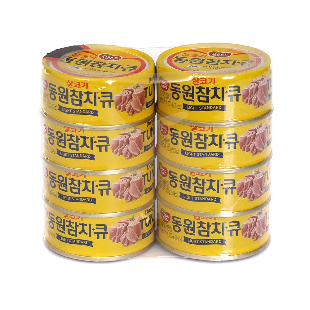 Dongwon Q - Light Standard Tuna, 100g (Pack of 8) /  